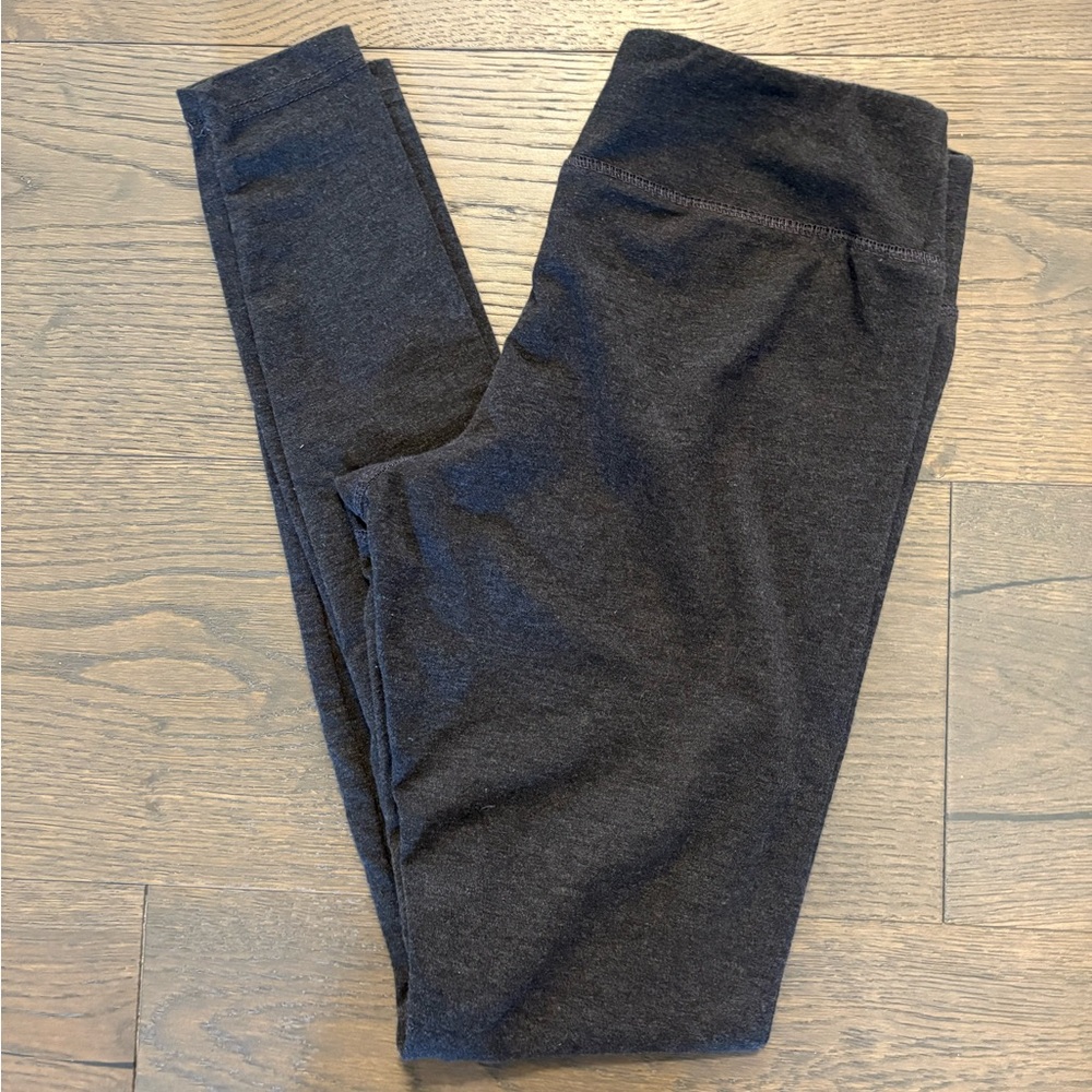 Ballys charcoal gray girls leggings sz 10/12 NWT retail $120